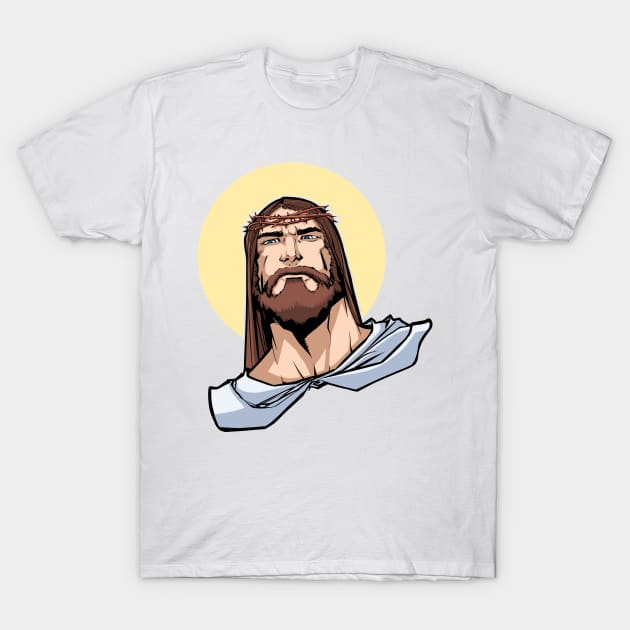 Jesus Portrait T-Shirt by Malchev